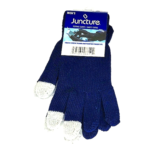 ``H2544 NWT Men's Juncture Blue Texting Gloves - Picture 1 of 5